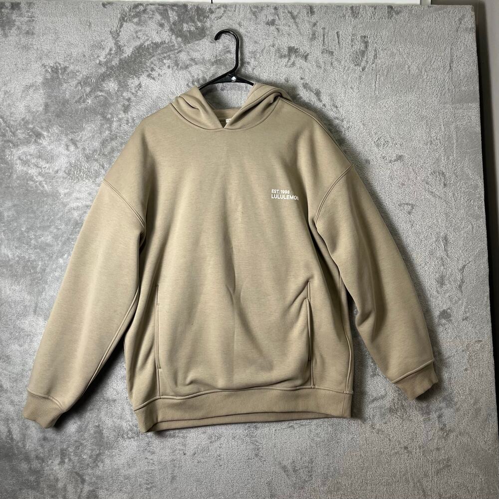 Lululemon Heavyweight Fleece Oversized Hoodie Sheer‎ Oak Medium Athleisure